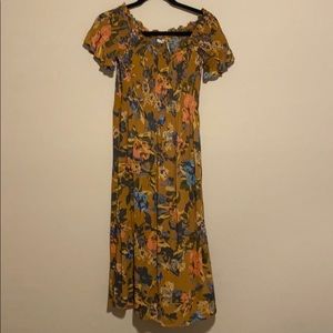 Off the shoulder midi dress